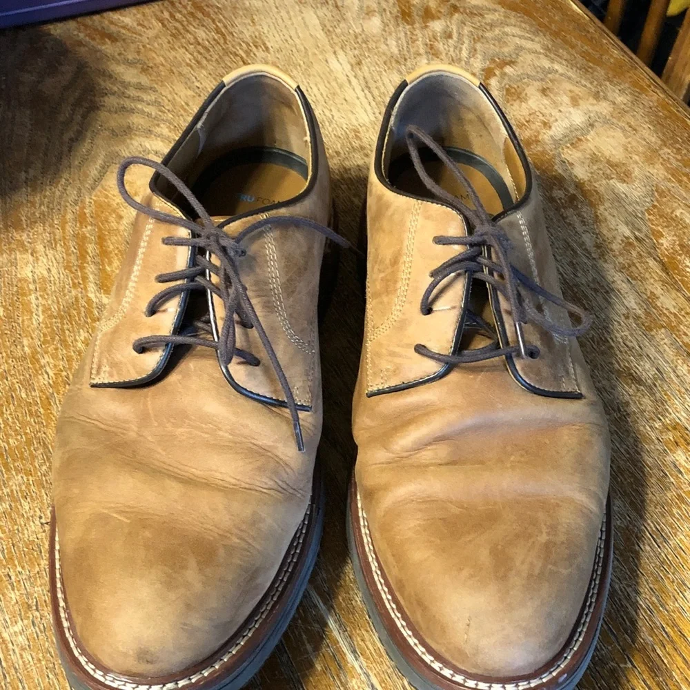 Johnston & Murphy Men's Casual Leather Derby Shoes - Tan